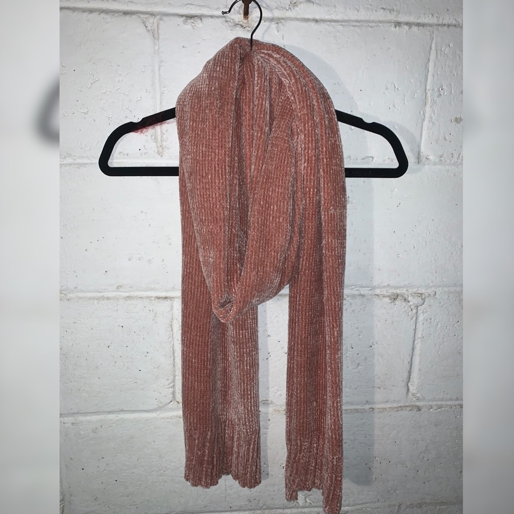 Super Soft Rose Pink Knitted Scarf